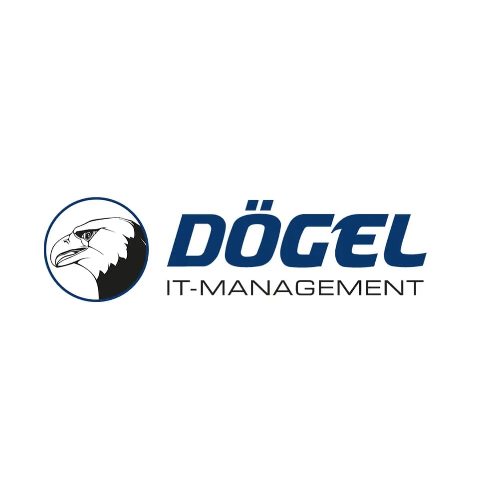 Logo und Motiv zur Gründung der Dögel IT-Management im Jahr 2005.